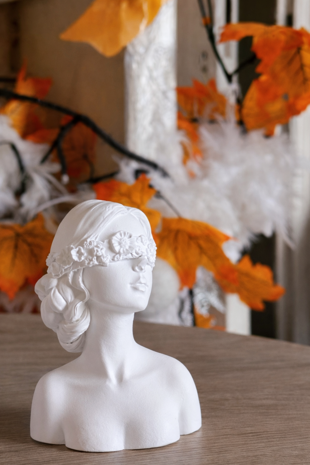 Mini buste féminin décoratif – sculpture artisanale