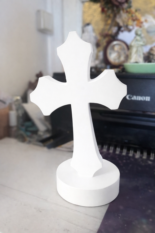Croix Blanche Spirituelle – Décoration Sacrée