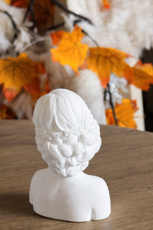 Mini buste féminin décoratif – sculpture artisanale