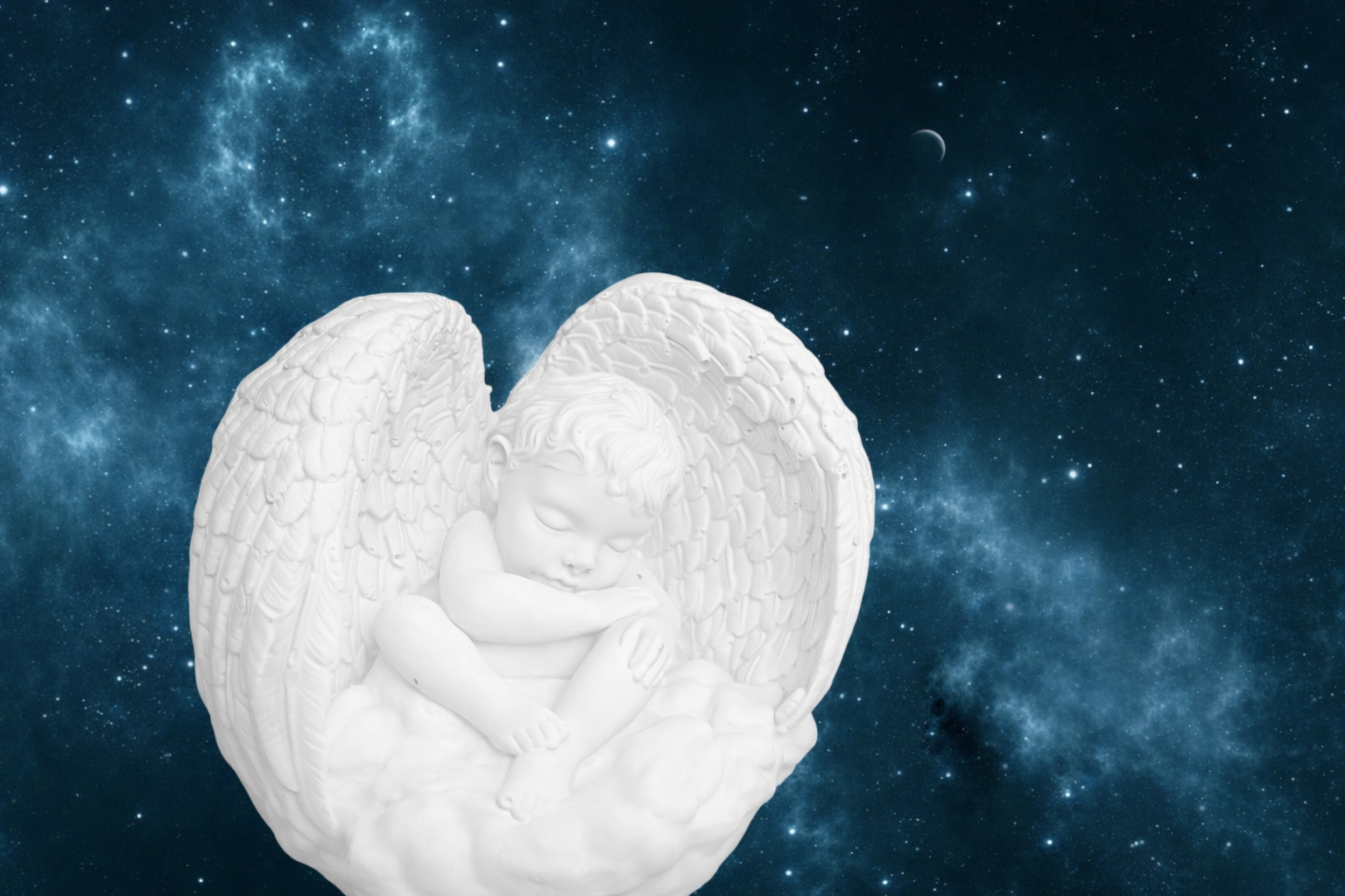 Ange Blanc Astral – Statue Spirituelle Protectrice