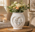 Vase « Amour Éternel » – Mère & Enfant en Forme de Cœur